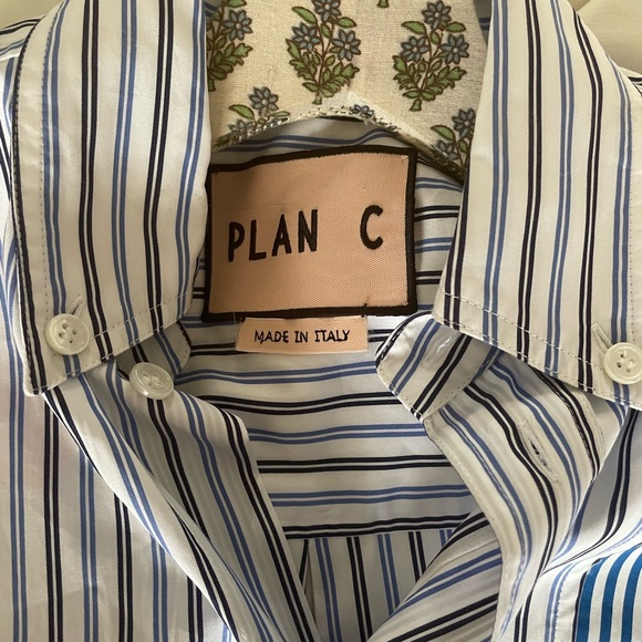 Plan C Striped Blue and Green Maxi Dress - Picture 7 of 10